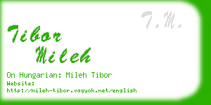 tibor mileh business card